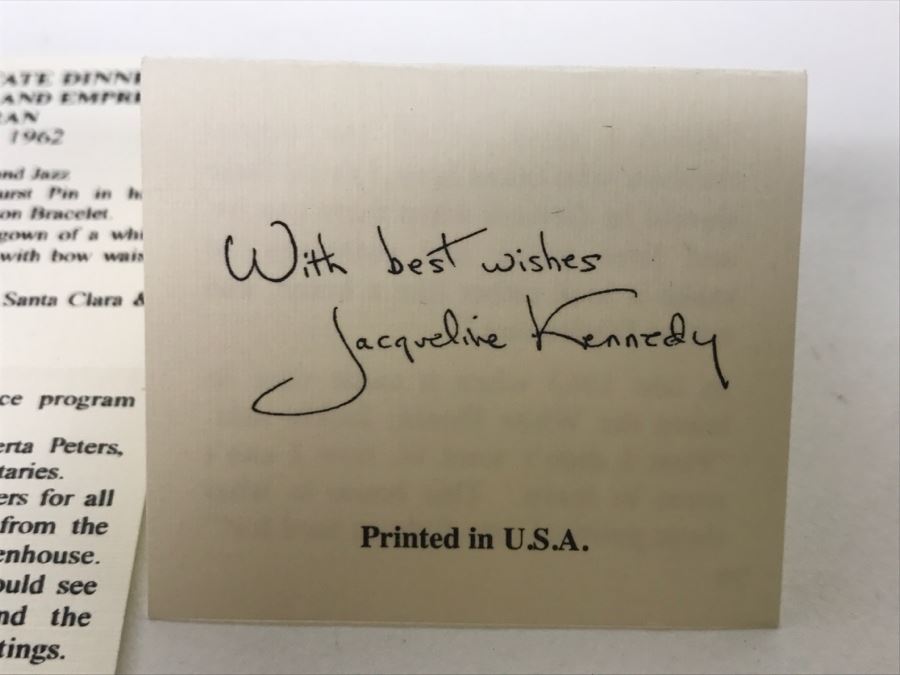 (2) Pairs Of Camrose & Kross Reproduction Jewelry Worn By Jacqueline Kennedy With Certificates Of Authenticity [Photo 11]