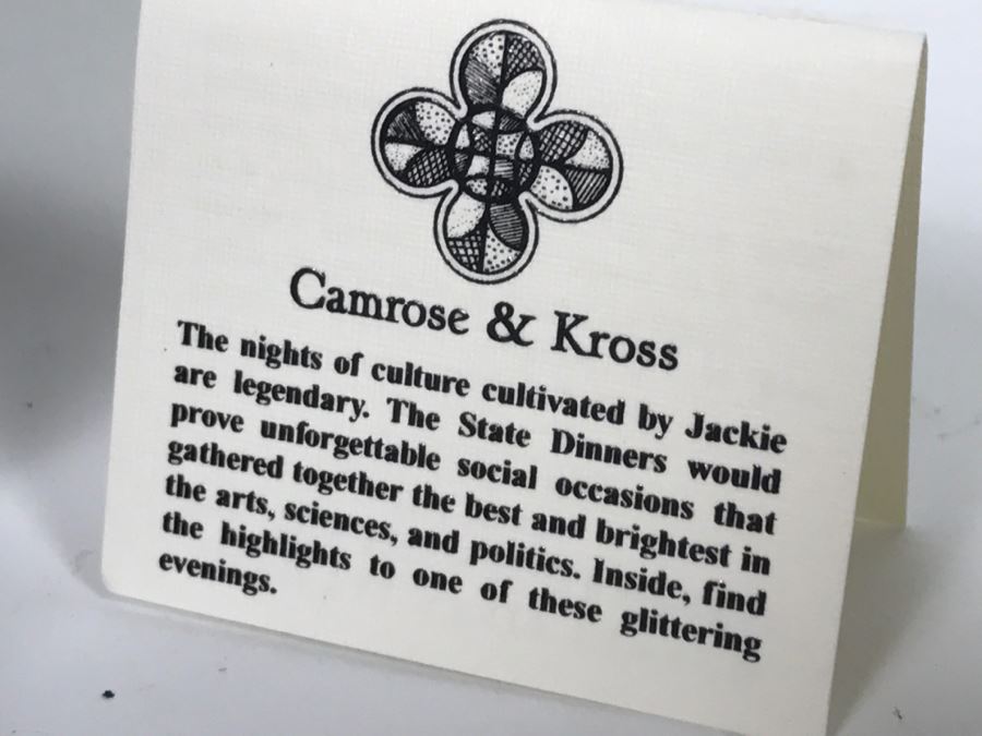 (2) Pairs Of Camrose & Kross Reproduction Jewelry Worn By Jacqueline Kennedy With Certificates Of Authenticity [Photo 8]
