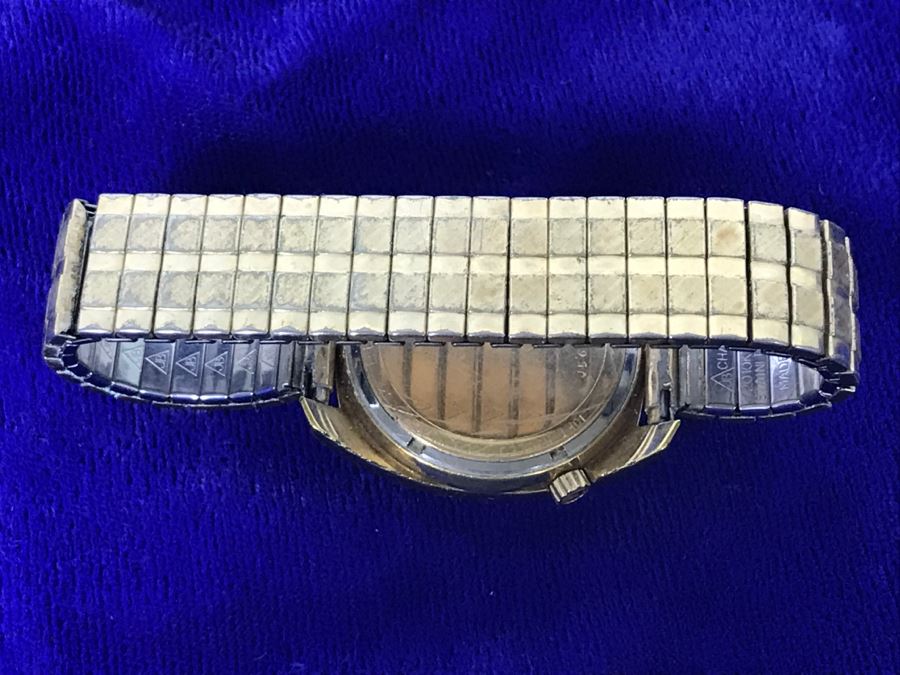 Mens BULOVA ACCUTRON 10KT Rolled Gold Plate Watch [Photo 5]