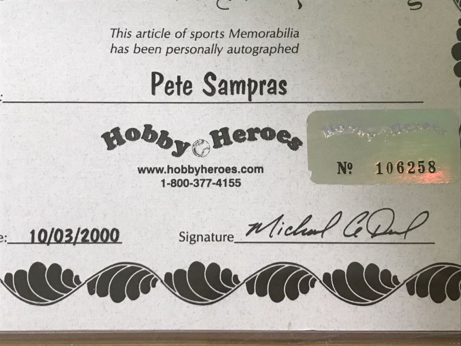 Pete Sampras Autographed Photo With COA [Photo 9]