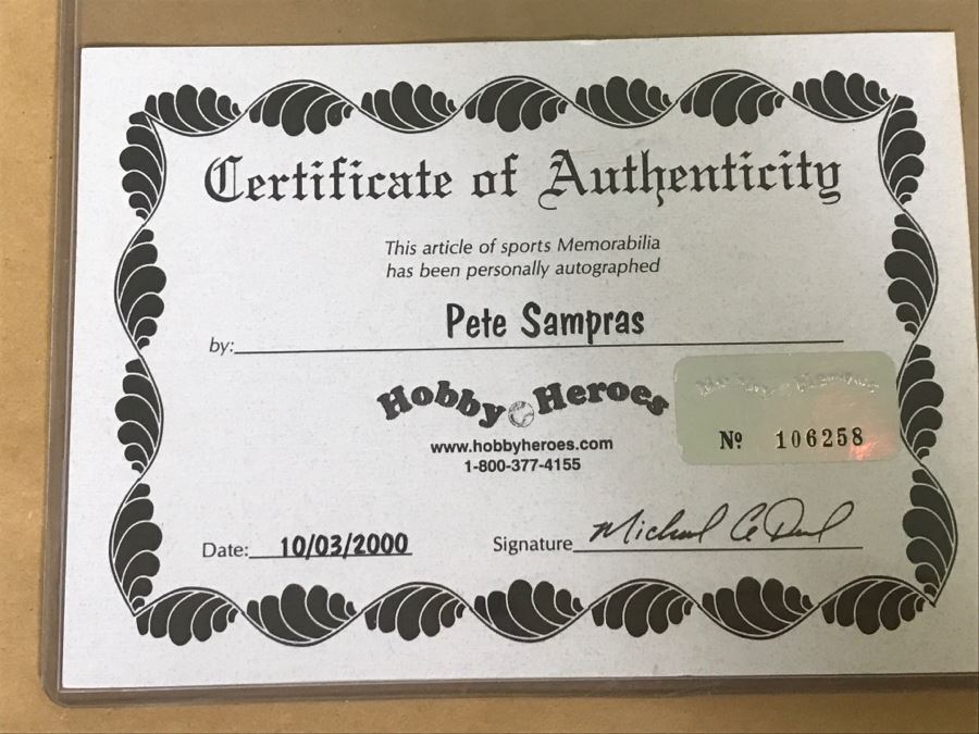 Pete Sampras Autographed Photo With COA [Photo 2]