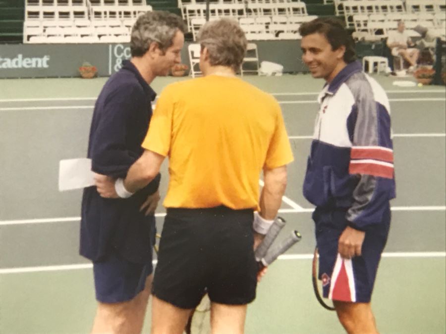 Framed Photos Of Multiple Pro Tennis Players And Palisades Tennis Club Program Signed By John McEnroe, Jimmy Connors, Yannick Noah [Photo 7]