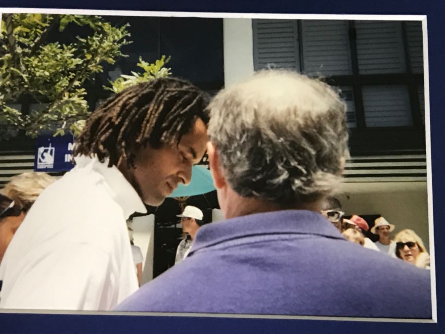Framed Photos Of Multiple Pro Tennis Players And Palisades Tennis Club Program Signed By John McEnroe, Jimmy Connors, Yannick Noah [Photo 9]