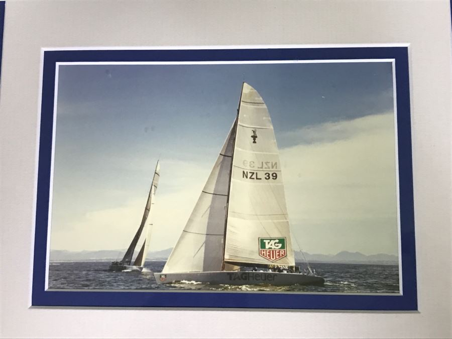 Framed Photographs Of Multiple Sailing Ships From The America's Cup [Photo 6]
