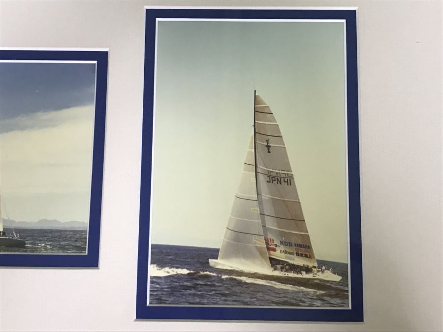 Framed Photographs Of Multiple Sailing Ships From The America's Cup [Photo 5]