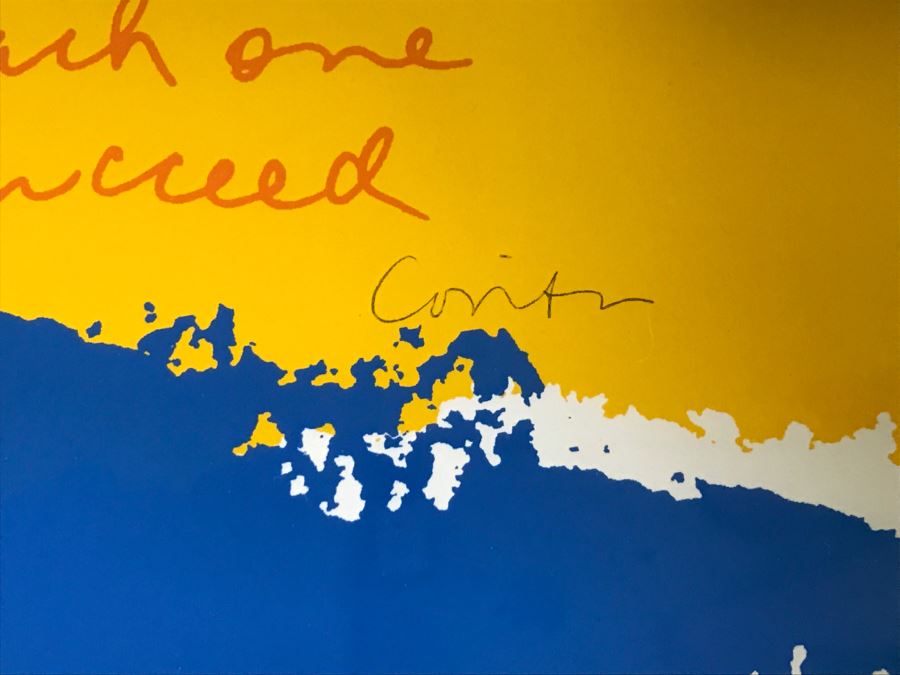 Set Of (3) Signed Framed Prints By Sister Corita And Pair Of Books To Believe In Man And To Believe In God By Joseph Pintauro And Sister Corita [Photo 9]