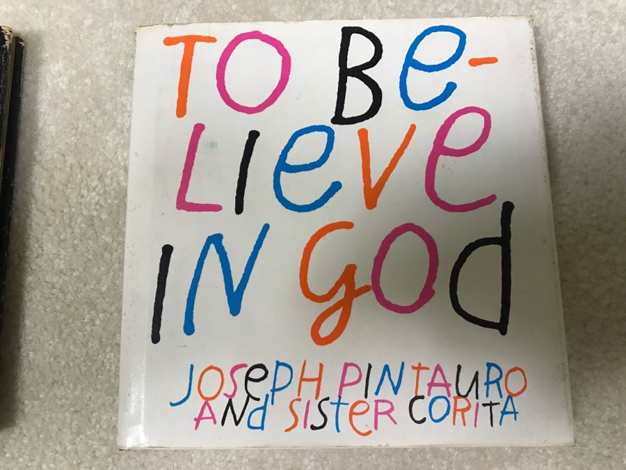 Set Of (3) Signed Framed Prints By Sister Corita And Pair Of Books To Believe In Man And To Believe In God By Joseph Pintauro And Sister Corita [Photo 21]