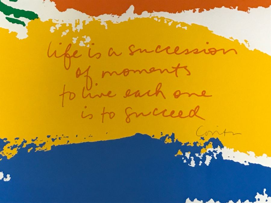 Set Of (3) Signed Framed Prints By Sister Corita And Pair Of Books To Believe In Man And To Believe In God By Joseph Pintauro And Sister Corita [Photo 6]