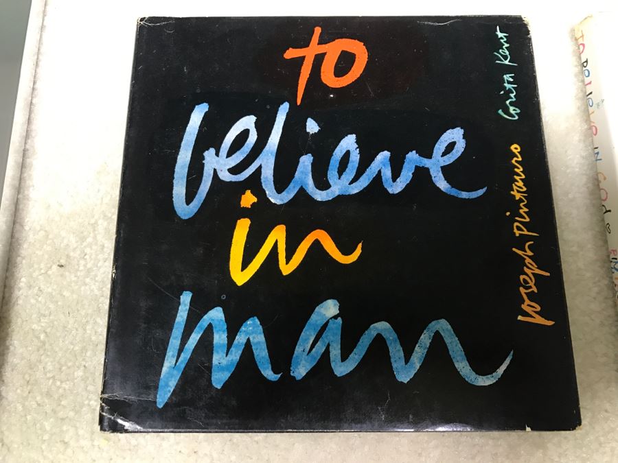 Set Of (3) Signed Framed Prints By Sister Corita And Pair Of Books To Believe In Man And To Believe In God By Joseph Pintauro And Sister Corita [Photo 17]