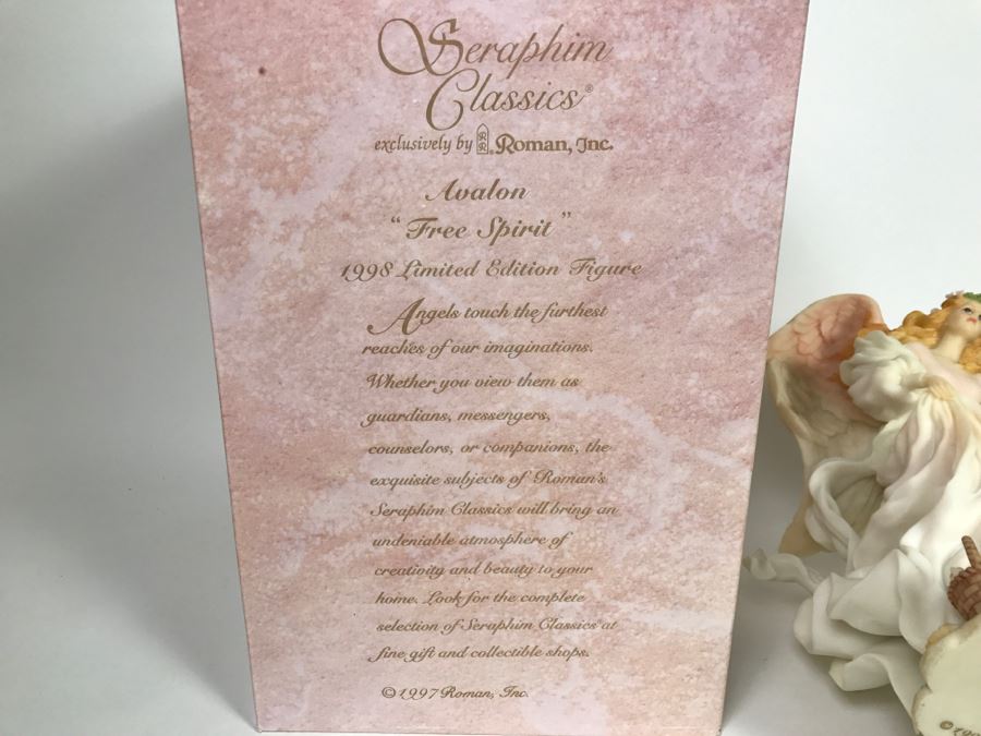 Seraphin Classics Angel Avalon 'Free Spirits' 1998 Limited Edition Roman Inc [Photo 13]