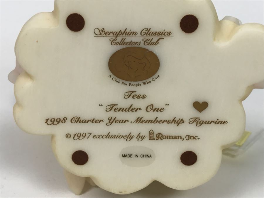 Seraphin Classics Collectors Club Angel Tess 'Tender One' 1998 Charter Year Membership Figurine Roman Inc [Photo 10]