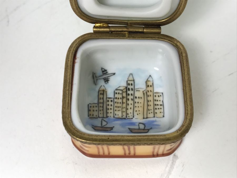 Limoges France Statue Of Liberty Figurine Trinket Box [Photo 4]