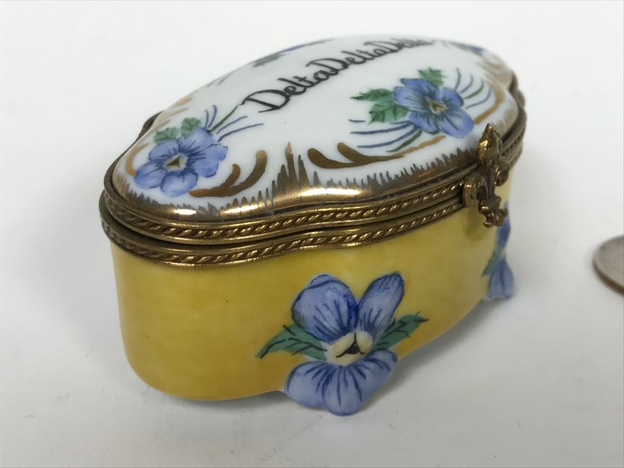 Limoges France Delta Delta Delta Ronda Roush Studios Tulsa, OK Trinket Box [Photo 7]