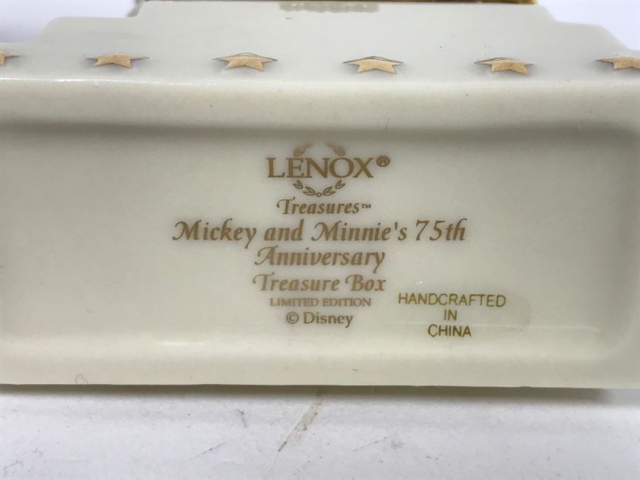 Set Of (3) LENOX Limited Edition DISNEY Treasure Boxes: (2) Mickey And Minnie's 75th Anniversary And Bambi's 60th Anniversary [Photo 12]