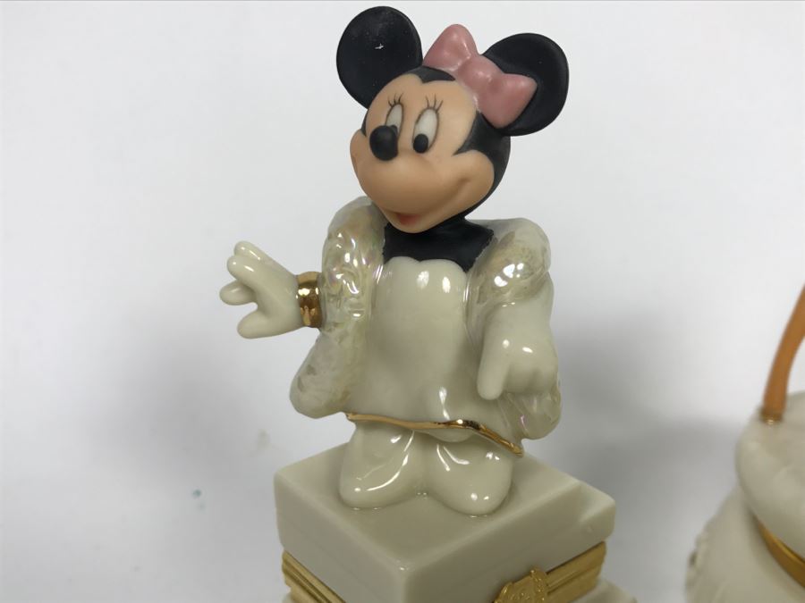 Set Of (3) LENOX Limited Edition DISNEY Treasure Boxes: (2) Mickey And Minnie's 75th Anniversary And Bambi's 60th Anniversary [Photo 9]