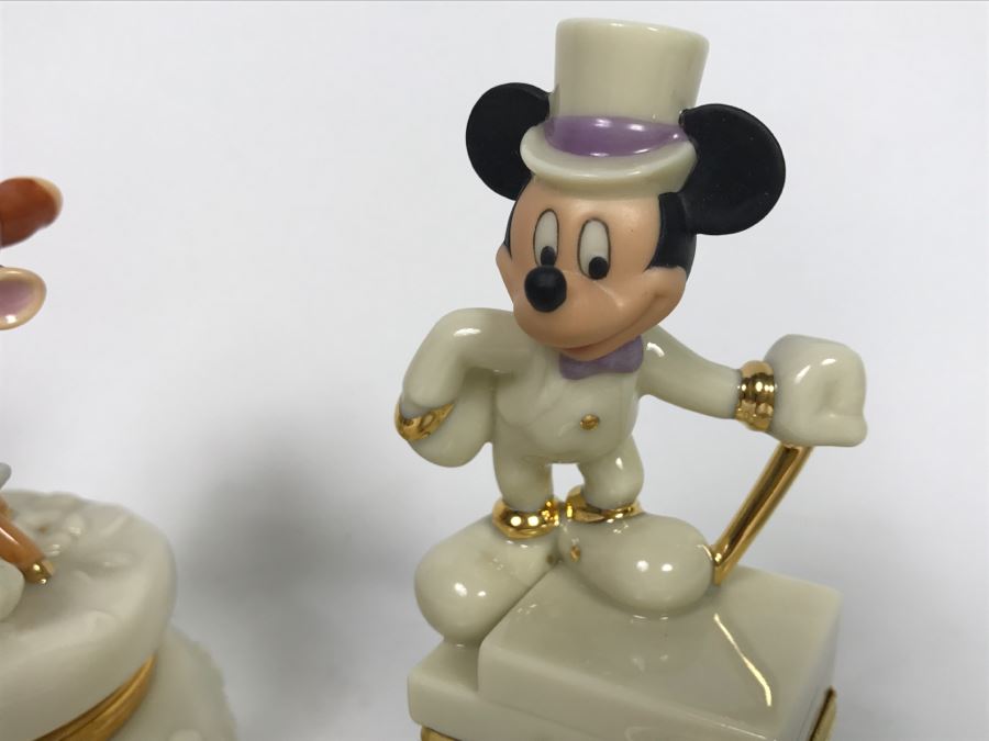 Set Of (3) LENOX Limited Edition DISNEY Treasure Boxes: (2) Mickey And Minnie's 75th Anniversary And Bambi's 60th Anniversary [Photo 6]