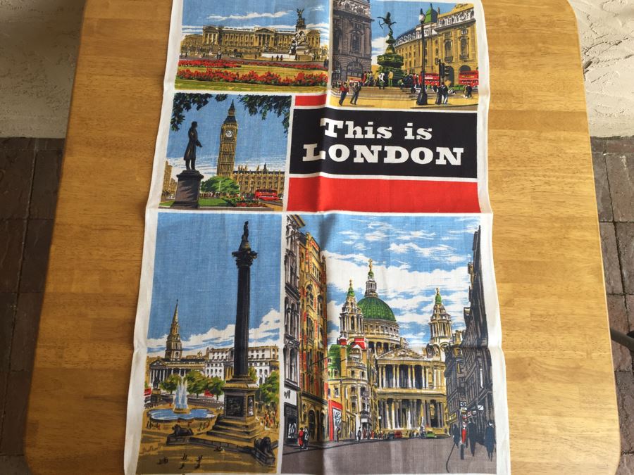 Vintage Travel Advertising Linens [Photo 3]