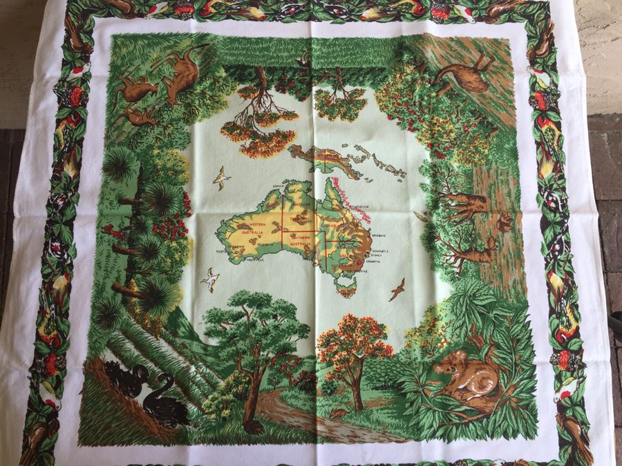 Vintage Travel Advertising Linens [Photo 6]