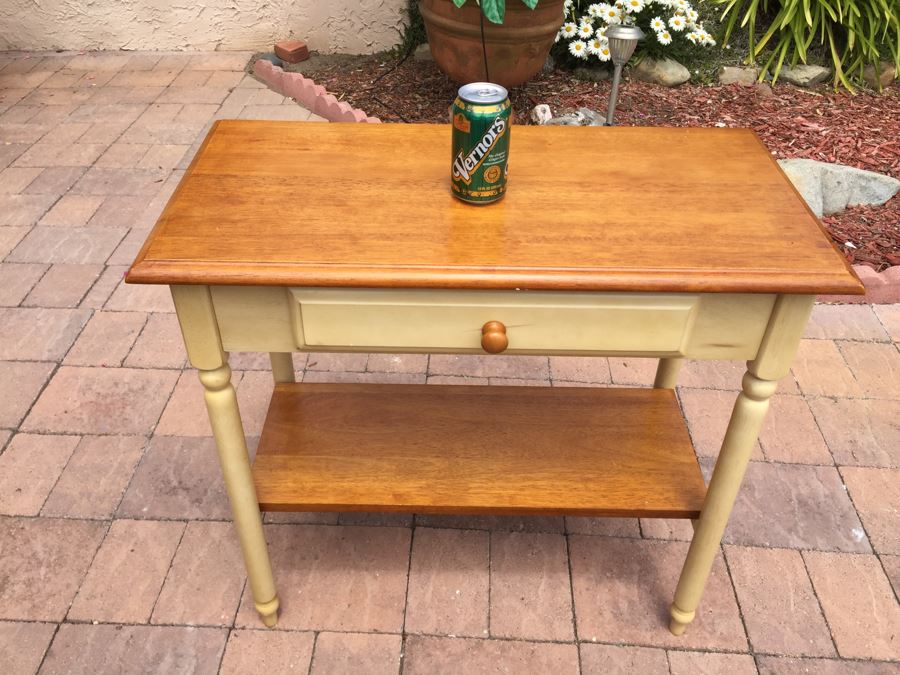 2-Tier Table With Drawer [Photo 3]