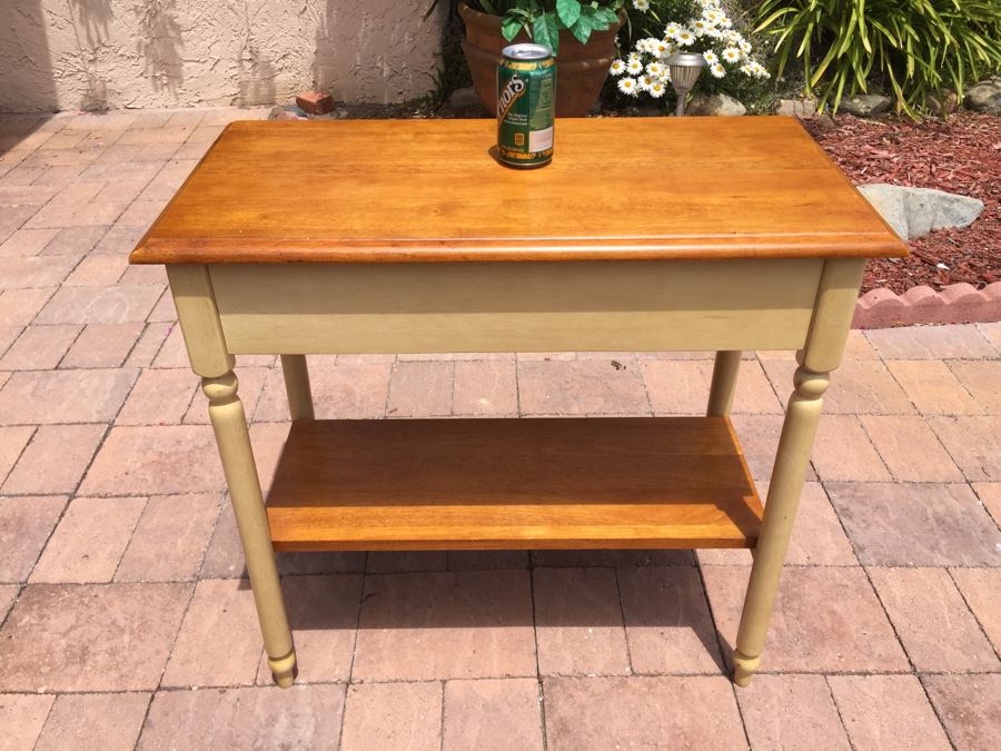 2-Tier Table With Drawer [Photo 6]