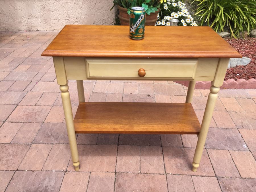 2-Tier Table With Drawer [Photo 2]