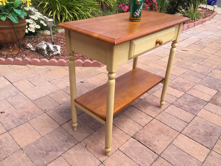 2-Tier Table With Drawer [Photo 4]