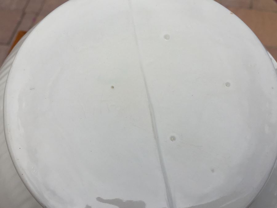 Signed White Pitcher And Wash Basin [Photo 8]