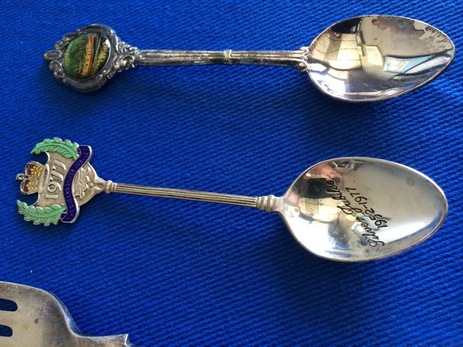 Silverplate Lot w/ Tourist Spoon [Photo 6]