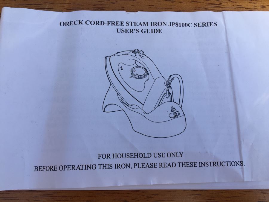 Oreck Cord Free Steam Iron [Photo 4]