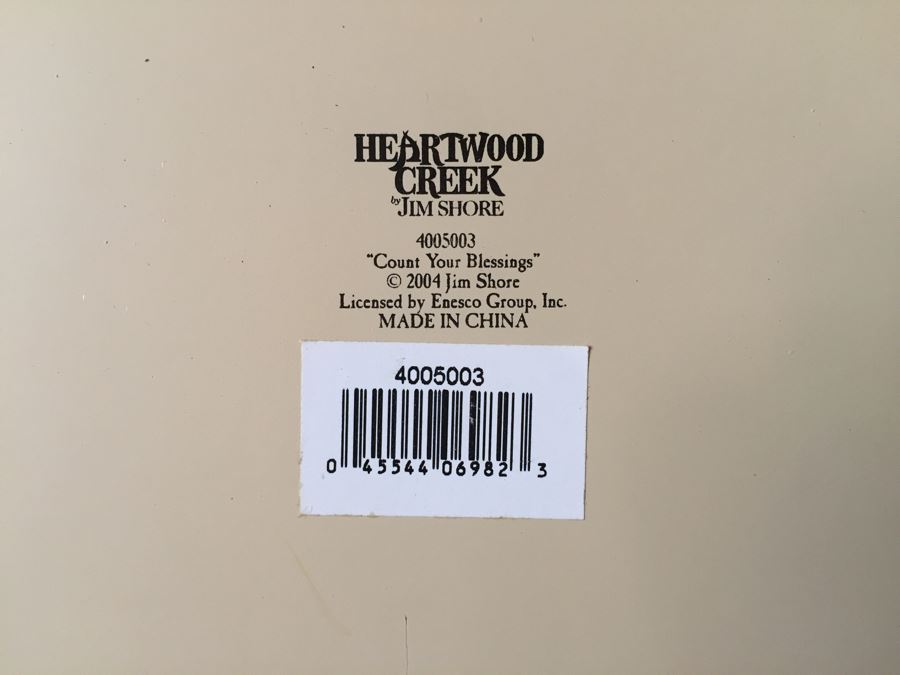 Heartwood Creek By Jim Shore 'Count Your Blessings' Thanksgiving Pumpkin With Box [Photo 7]