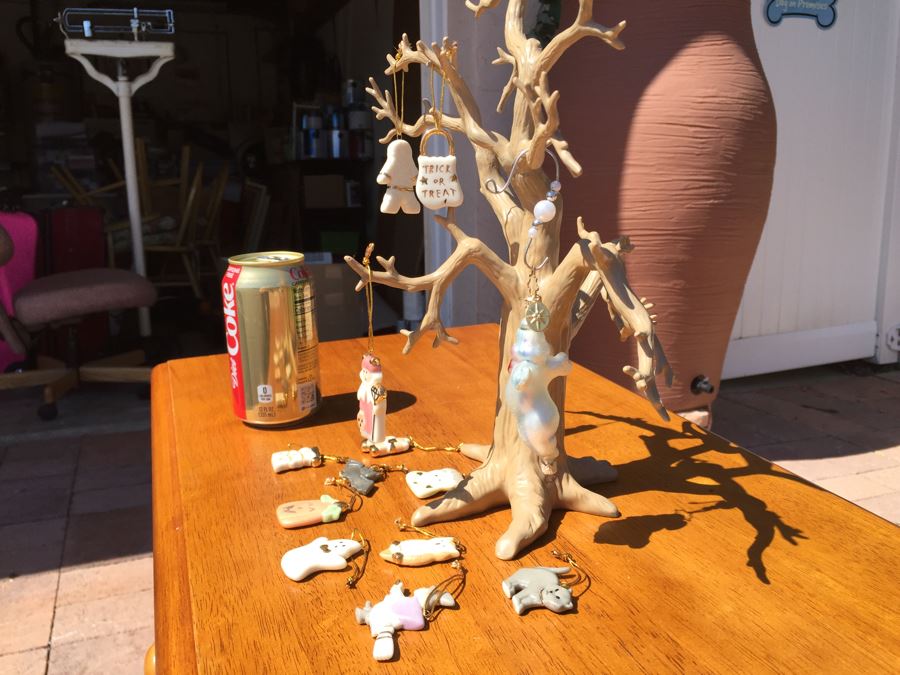 LENOX Halloween Tree With Ornaments And Box [Photo 4]