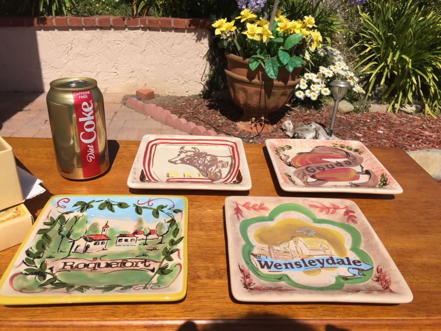 Set Of Four Cheese Plates [Photo 3]