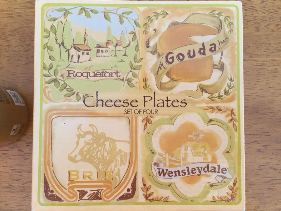 Set Of Four Cheese Plates [Photo 1]