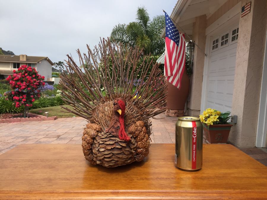 Twig Hand Crafted Turkey Thanksgiving Decoration