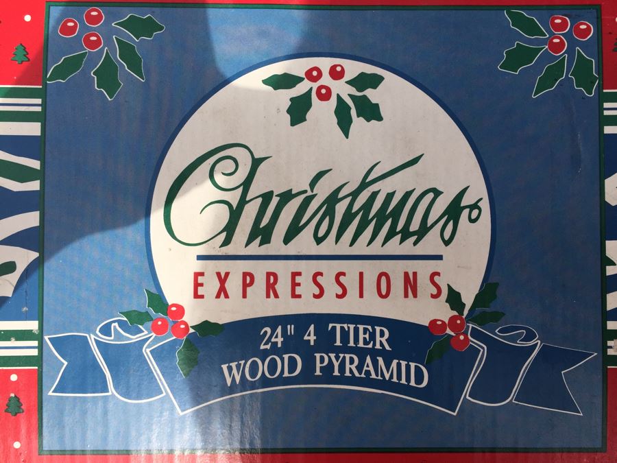 24' 4 Tier Wood Pyramid With Box [Photo 3]