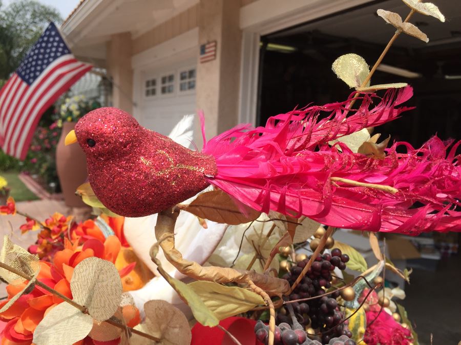 Artificial Flower Arrangement In Footed Vase [Photo 5]