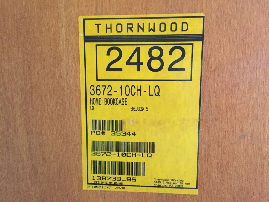 Oak Bookcase 72'H X 36'W X 10'D [Photo 5]