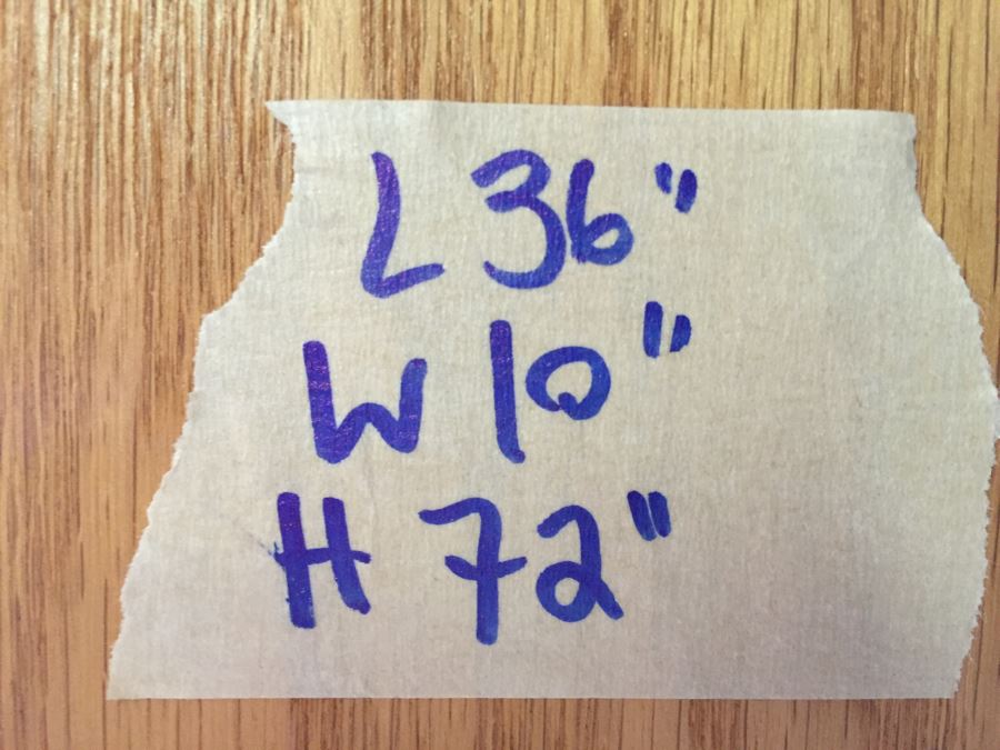 Oak Bookcase 72'H X 36'W X 10'D [Photo 6]