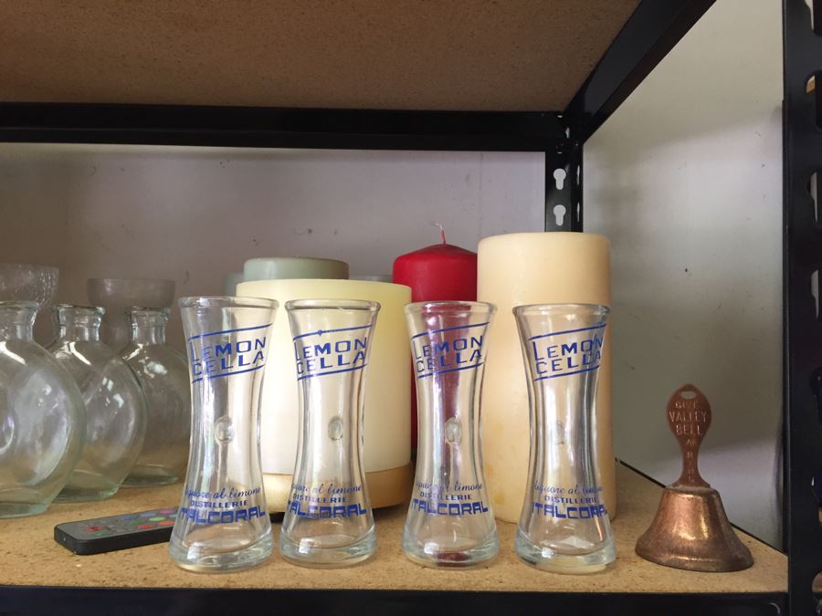 (2) Shelves Of Vases, Candles, And Candle Holders [Photo 9]