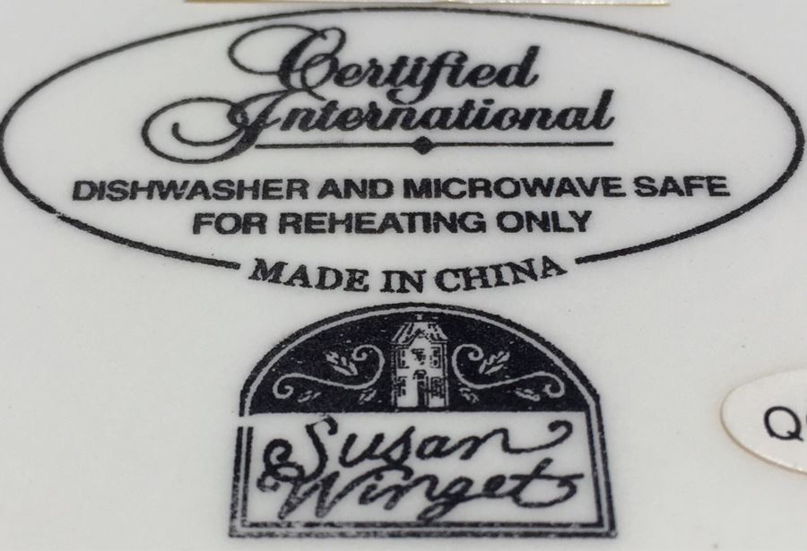 Pair Of Susan Winget Certified International Bowls With Cows [Photo 6]