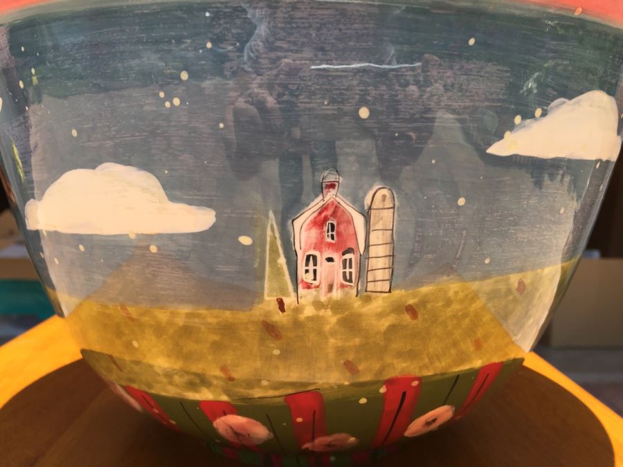 Pair Of Susan Winget Certified International Bowls With Cows [Photo 4]