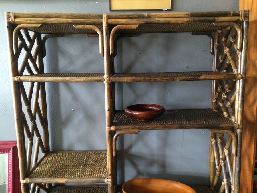 Rattan Wall Unit with Plenty of Storage [Photo 2]