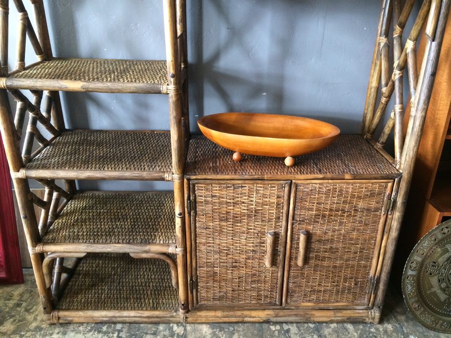 Rattan Wall Unit with Plenty of Storage [Photo 3]