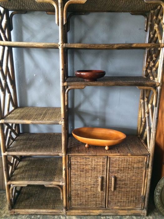 Rattan Wall Unit with Plenty of Storage [Photo 4]