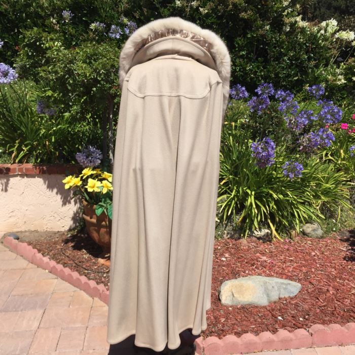 Vintage Gemini 100% Pure Wool Coat With Real Fur Collar [Photo 4]