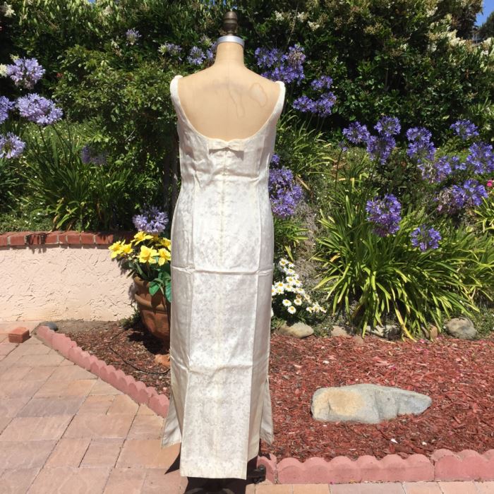 Ladies Formal White Dress With Shawl [Photo 5]