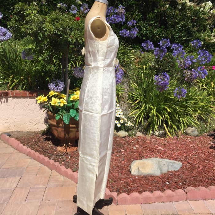 Ladies Formal White Dress With Shawl [Photo 4]