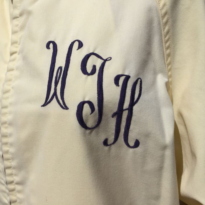Vintage Monogram White Zipper Front Jacket Peters [Photo 2]