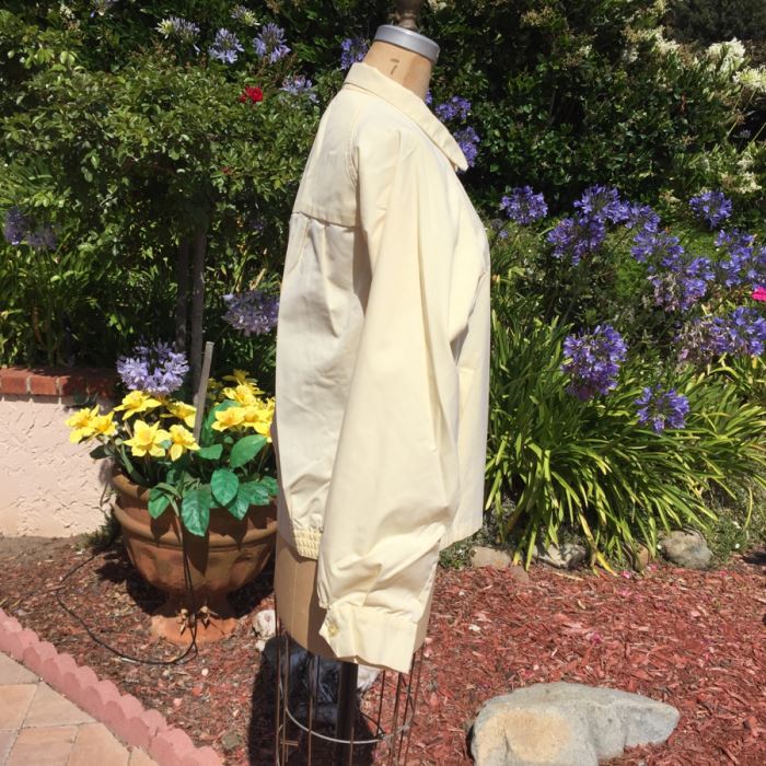 Vintage Monogram White Zipper Front Jacket Peters [Photo 3]