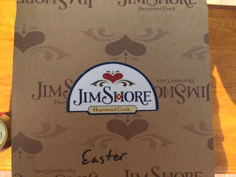 Jim Shore Heartwood Creek Decoration Easter Basket With Eggs And Box [Photo 4]